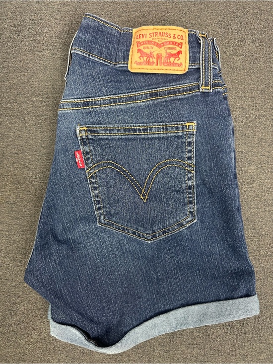 Levi's Pants - Levi’s Medium Wash Stretch Cuffed Denim Shorts Women’s 26 Mid Rise